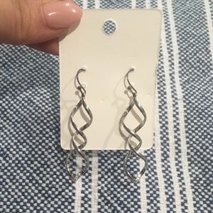 Silver Twist Earrings